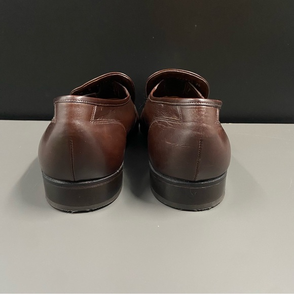 Vtg Florsheim Imperial‎ Gold Bit Penny Loafers Brown Leather Dress Shoes Sz 10 D - Picture 8 of 13